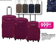 Executive 3 Piece Trolley Luggage Set