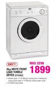 Defy White Front Load Tumble Dryer-5kg DTD252