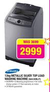 Samsung Metallic Silver Top Load Washing Machine-13kg