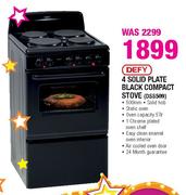Defy 4 Solid Plate Black Compact Stove-DSS509