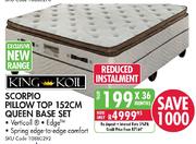 King Koil Scorpio Pillow Top Queen Base Set-152cm