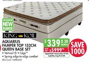 King Koil Aquarius Pamper Top Queen Base Set-152cm