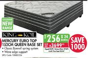King Koil Mercury Euro Top Queen Base Set-152cm