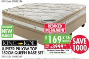 King Koil Jupiter Pillow Top Queen Base Set-152cm