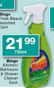 Bingo Kitchen/Bathroom & Shower Cleaner-750ml