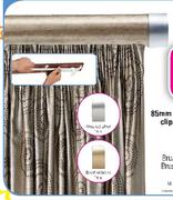 85mm Contemporary Curtain Track Clip-On Wood(Antique Silver)-2m Rod