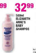 Elizabeth Anne's Baby Shampoo-500ml