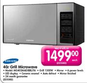 Samsung Grill Microwave (MG402MADXBB/FA)-40L Each