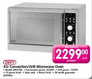 Defy Convection/Grill Microwave Oven (DMO356)-42L Each
