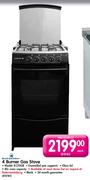 Kelvinator 4 Burner Gas Stove (KC50GB)-Each