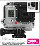 Gopro Hero 3 White Full HD Action Video Camera-Each