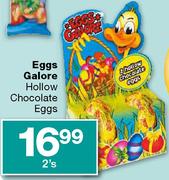 Eggs Galore Hollow Chocolate Eggs-2's