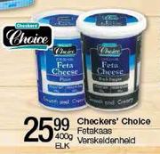 Checkers' Choice Fetakaas Verskeidenheid-400gm Elk