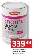 Plascon Enamel Doors & Trims White-5ltr