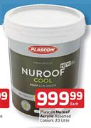 Plascon Nuroof Acrylic Assorted Colours-20ltr Each