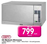 Defy 28L Electronic Microwave(DMO351)
