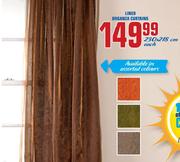 Lined Organza Curtains-230x218cm Each