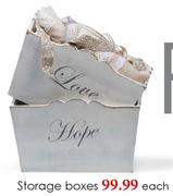 Storage Boxes-Each