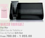 Narciso Rodriguez For Her Eau De Toilette Or Eau De Parfum Gift Set-50Ml