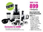 Brabantia Multifunction Food Processor(BBEK1111)