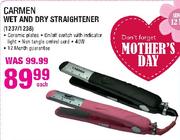 Carmen Wet and Dry Straightener(1237/1238) Each
