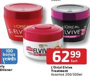 L'Oreal Elvive Treatment Assorted-200/300ml Each