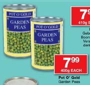 Pot O' Gold Garden Peas-400gm Each