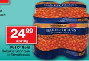 Pot O' Gold Gebakte Boontjies In Tamatiesous-4X410gm