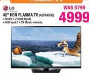 LG 42" HDR Plasma TV(42PA4500)-Each