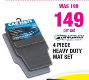 Stingray 4 Piece Heavy Duty Mat Set-Per set