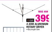 Always Home 4 Arm Aluminium Rotary Dryer-Each