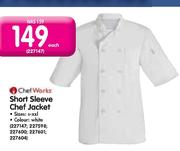 Chef Works Short Sleeve Chef Jacket-Each