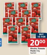 Rhodes Tomato Paste-10X50Gm