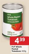 PnP Whole Peeled Tomatoes 400Gm