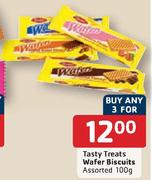 Tasty Treats Wafer Biscuits 3X100Gm