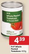 PnP Whole Peeled Tomatoes-400Gm