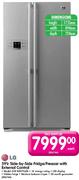 LG Side-by-Side Fridge/Freezer with External Control(GW-B207FLQK)-591Ltr.