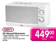 Defy Manual Microwave(DMO348)-20Ltr.
