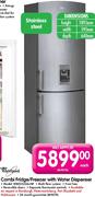Whirlpool Combi Fridge/Freezer with Water Dispenser
