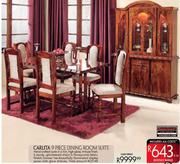 Carlita 9 Piece Dining Room Suite