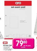 Aro A4 Exam Pad-Per 10 Pack