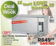 Defy 28Ltr Electronic Microwave