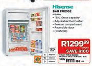 Hisense 100Ltr Bar Fridge(H130RW)