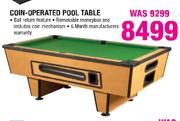 Coin-Operated Pool Table