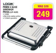 Logik Penini 4 Slice Sandwich Press(LSP-400R)