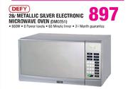 Defy Metallic Silver Electronic Microwave Oven-28Ltr(DMO351)
