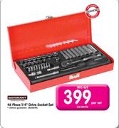 Mastercraft 46 Piece 1/4" Drive Socket Set