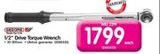 Gedore 1/2" Drive Torque Wrench-Each