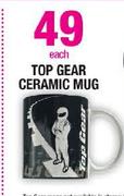 Top Gear Ceramic Mug-Each