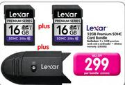 Lexar 32GB Premium SDHC Card Bundle